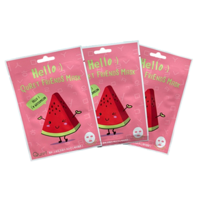 Watermelon Vegan Face-masks Set Of 3